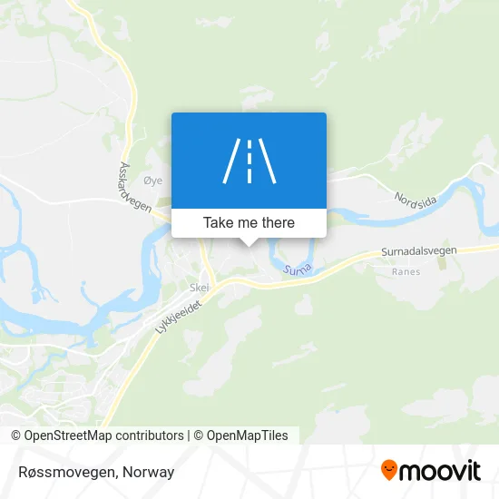 Røssmovegen map