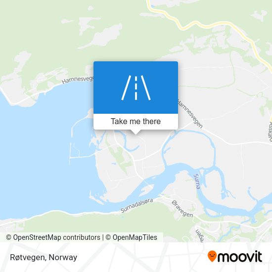 Røtvegen map