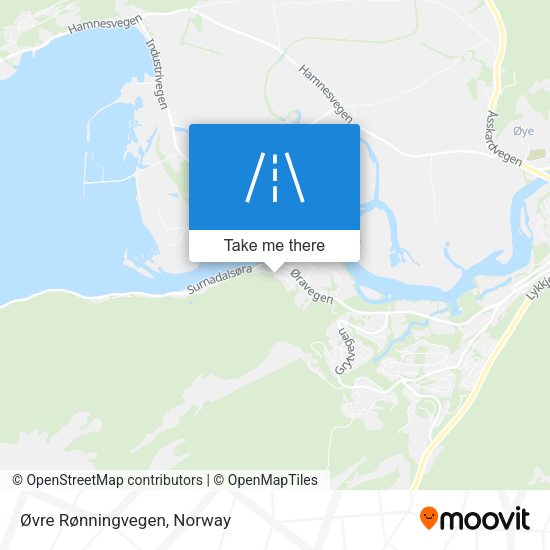 Øvre Rønningvegen map