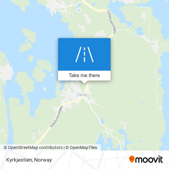 Kyrkjestien map