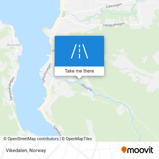 Vikedalen map