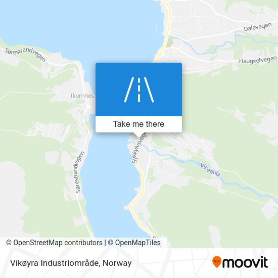 Vikøyra Industriområde map