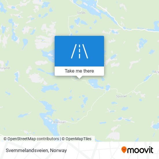 Svemmelandsveien map