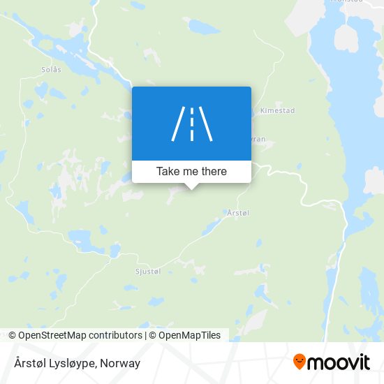 Årstøl Lysløype map