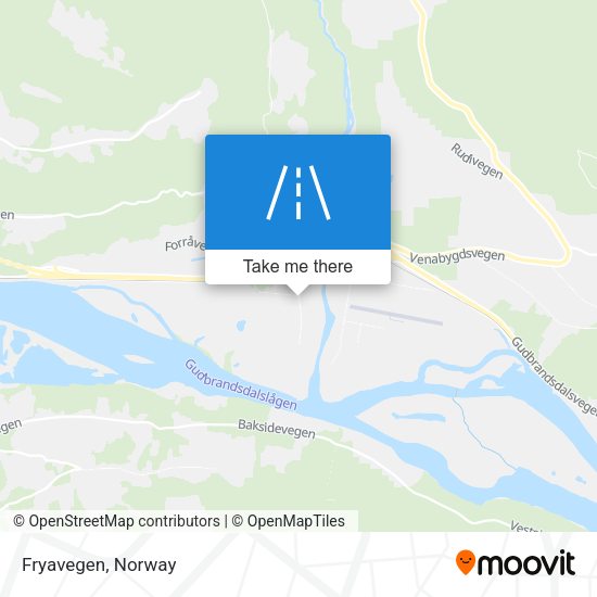 Fryavegen map