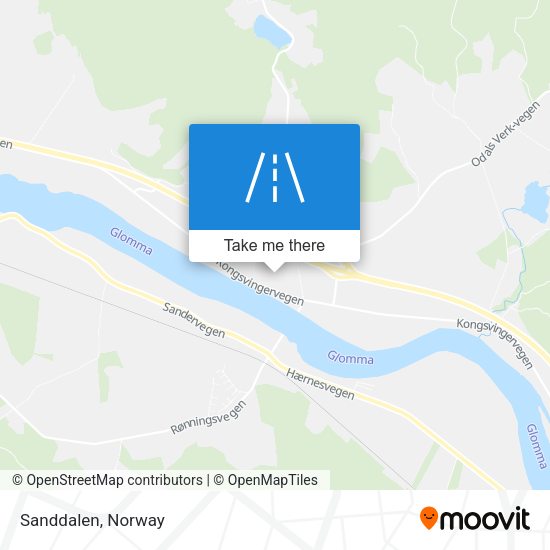 Sanddalen map