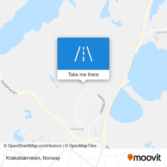 Krøkebærveien map