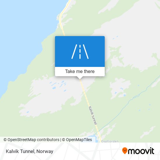 Kalvik Tunnel map