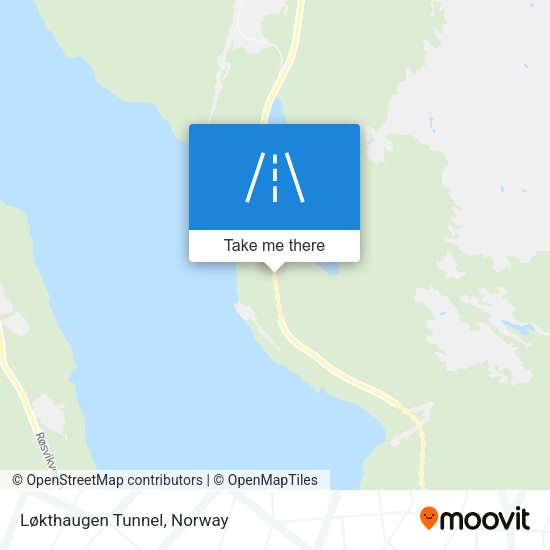 Løkthaugen Tunnel map