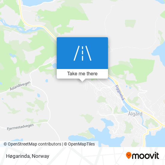 Høgarinda map