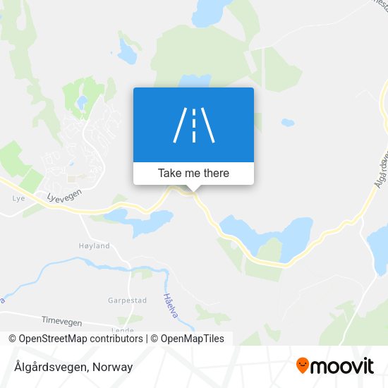 Ålgårdsvegen map