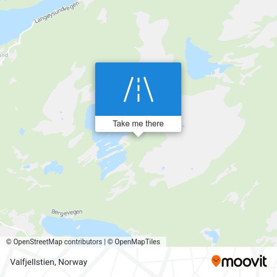 Valfjellstien map