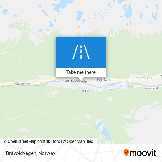 Bråvoldvegen map