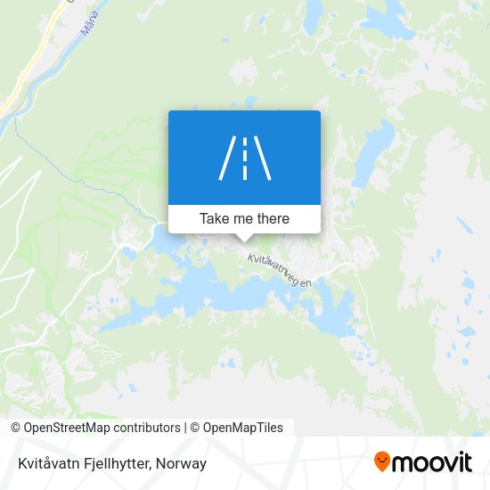 Kvitåvatn Fjellhytter map