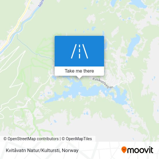 Kvitåvatn Natur/Kultursti map