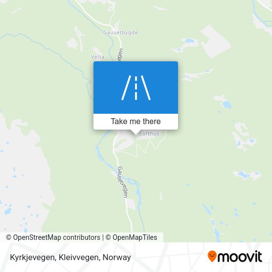 Kyrkjevegen, Kleivvegen map