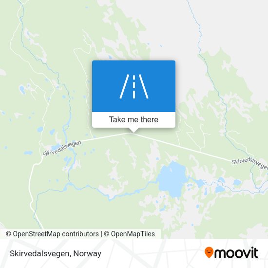 Skirvedalsvegen map