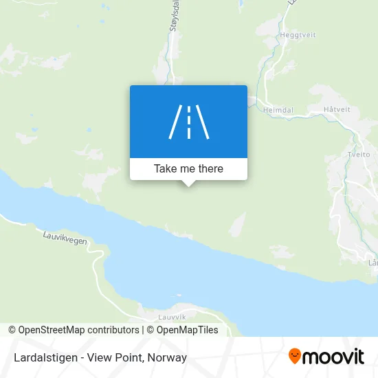 Lardalstigen - View Point map