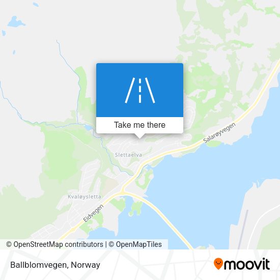 Ballblomvegen map