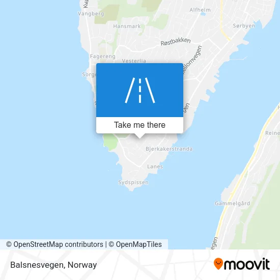 Balsnesvegen map