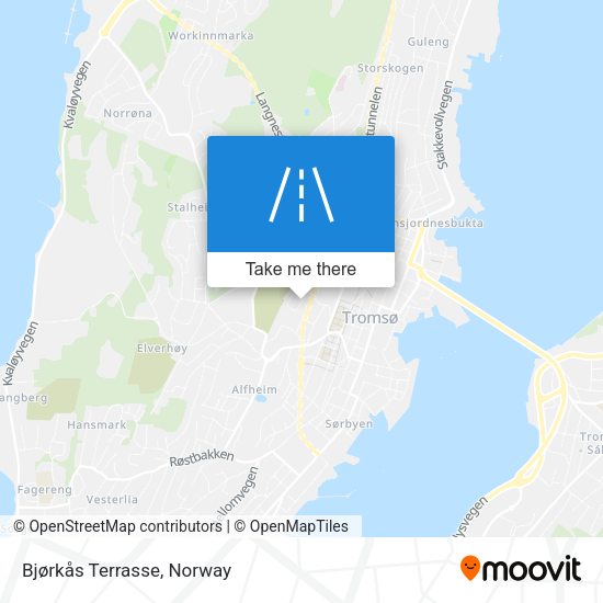 Bjørkås Terrasse map