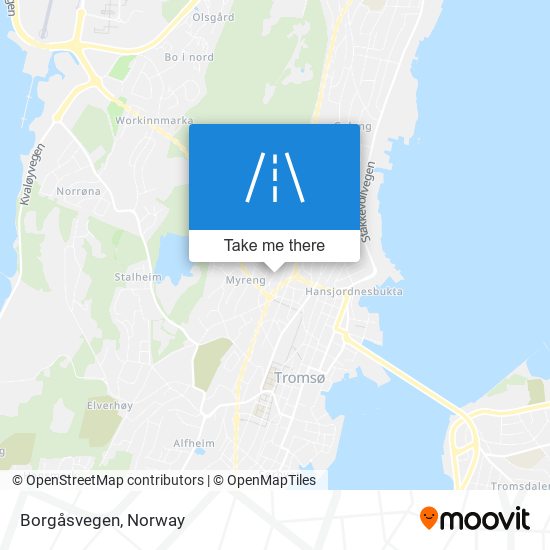 Borgåsvegen map