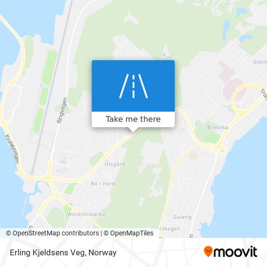 Erling Kjeldsens Veg map