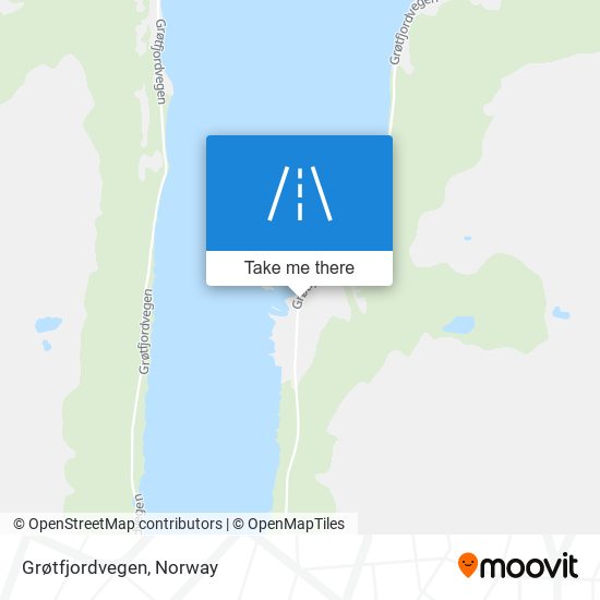 Grøtfjordvegen map