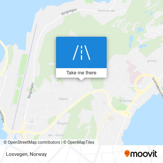 Losvegen map