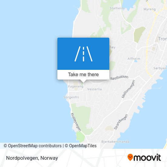 Nordpolvegen map