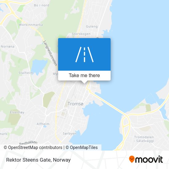 Rektor Steens Gate map