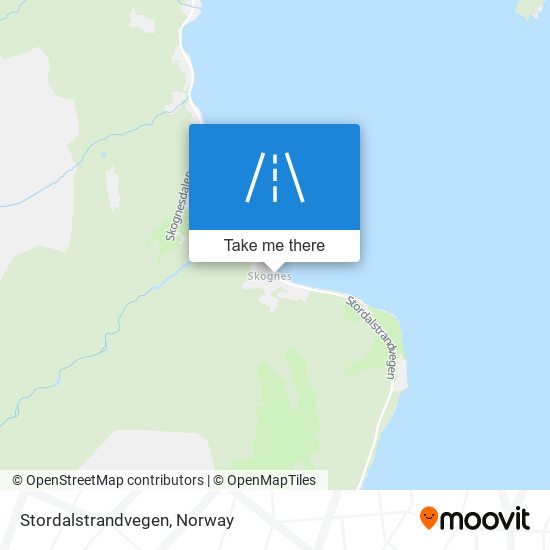 Stordalstrandvegen map