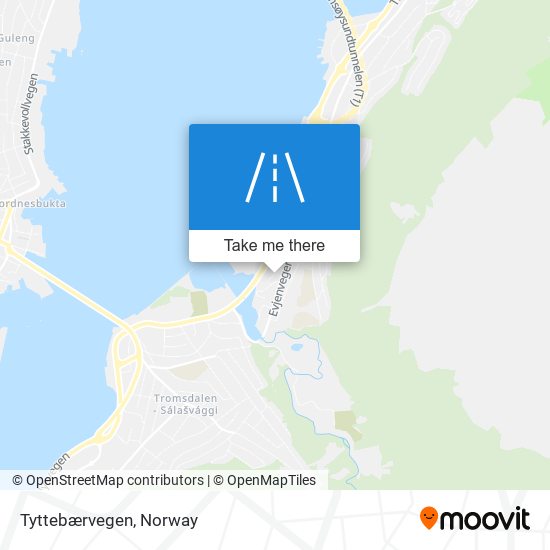 Tyttebærvegen map