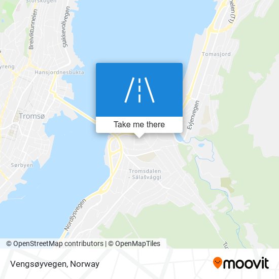 Vengsøyvegen map