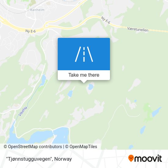 "Tjønnstugguvegen" map