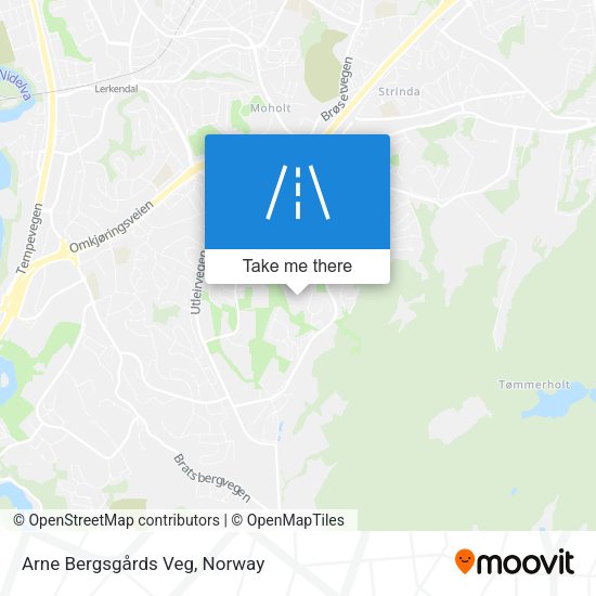Arne Bergsgårds Veg map