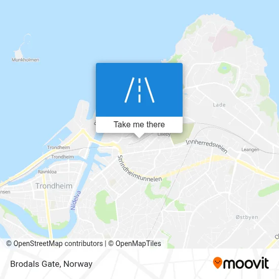 Brodals Gate map