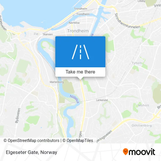 Elgeseter Gate map