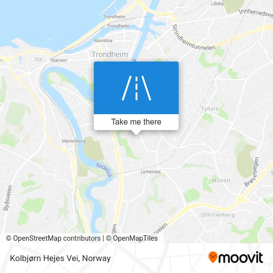Kolbjørn Hejes Vei map