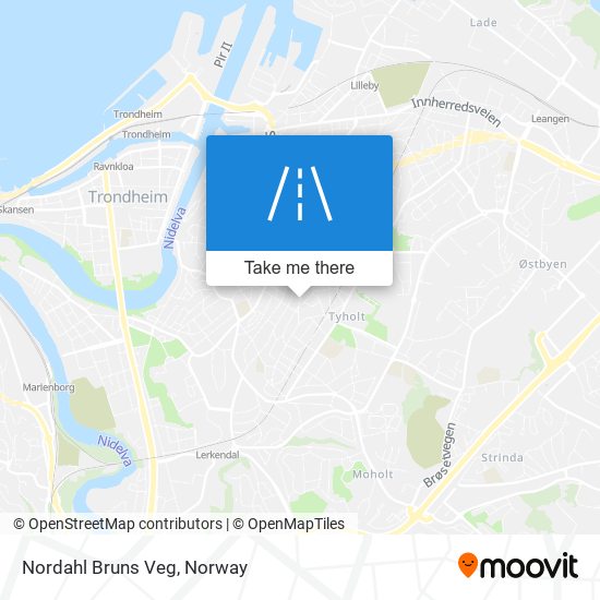 Nordahl Bruns Veg map