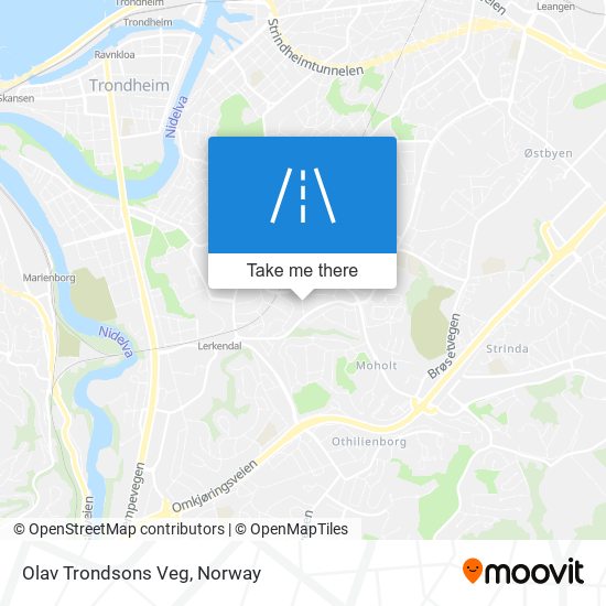 Olav Trondsons Veg map