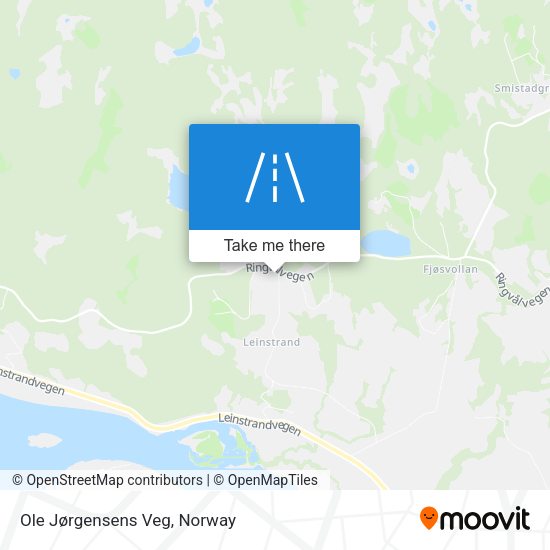Ole Jørgensens Veg map