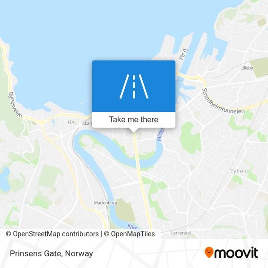 Prinsens Gate map