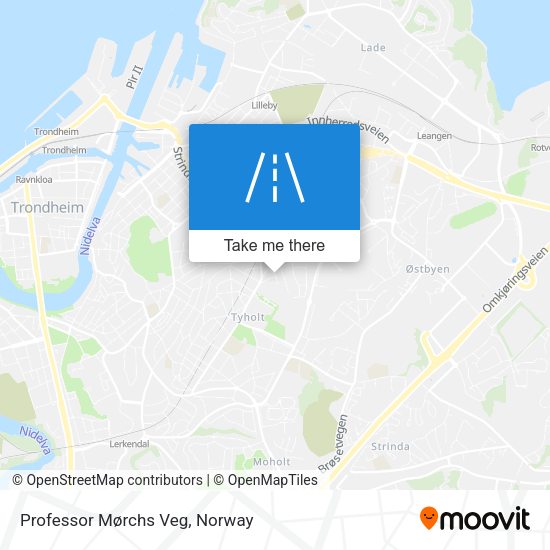Professor Mørchs Veg map