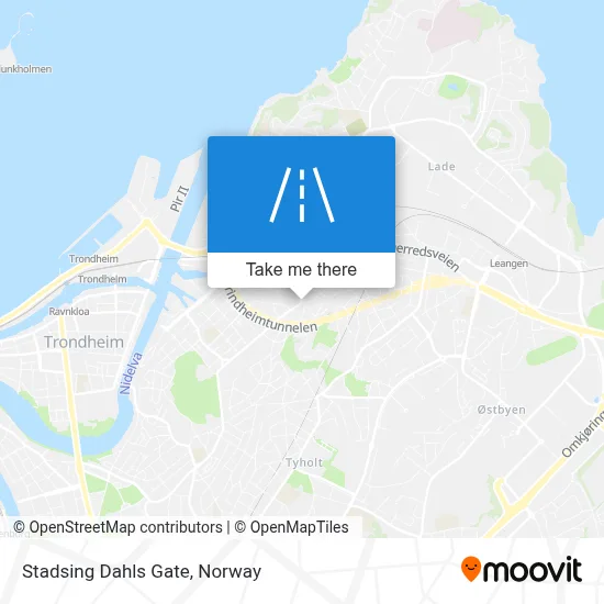 Stadsing Dahls Gate map