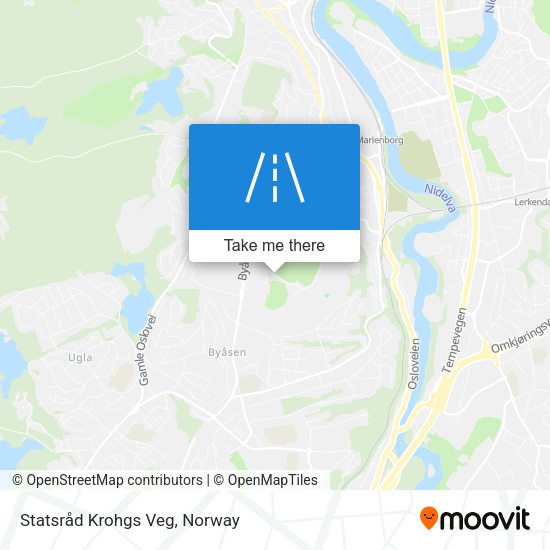 Statsråd Krohgs Veg map
