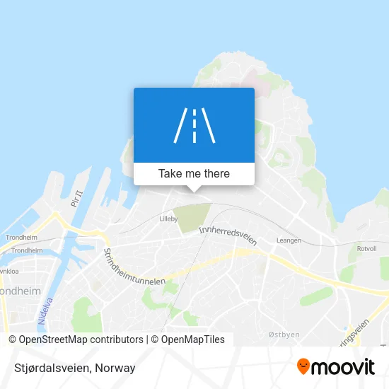 Stjørdalsveien map
