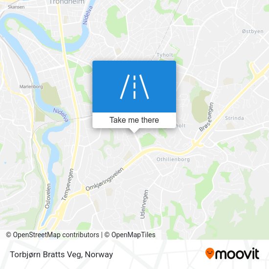Torbjørn Bratts Veg map