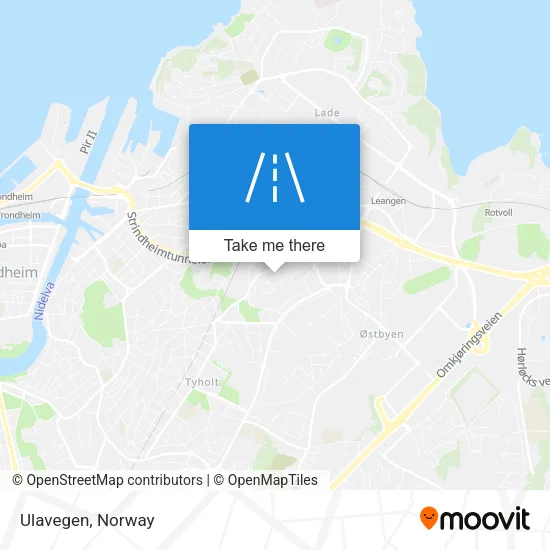 Ulavegen map