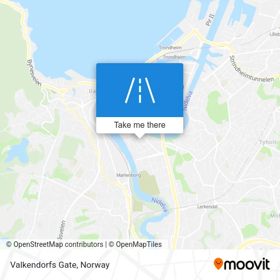 Valkendorfs Gate map